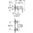 Комплект смесителей Grohe BauEdge 23636000 + 23330000