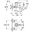 Комплект смесителей Grohe BauClassic 32865000 + 23162000