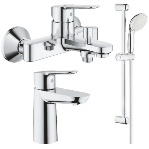 Комплект смесителей Grohe BauEdge 23605000 + 23330000 + 27853001