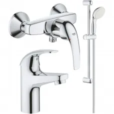 Комплект смесителей Grohe BauCurve 23631000 + 32848000 + 27853001