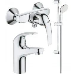 Комплект смесителей Grohe BauCurve 23631000 + 32848000 + 27853001