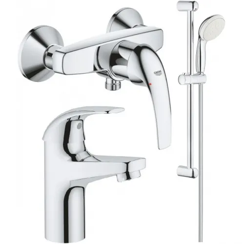 Комплект смесителей Grohe BauCurve 23631000 + 32848000 + 27853001