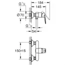 Комплект смесителей Grohe BauLoop 23634000 + 23337000 + 27853001
