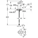 Комплект смесителей Grohe BauLoop 23634000 + 23337000 + 27853001