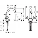 Комплект смесителей Hansgrohe Logis Classic 71240000 + 71270000