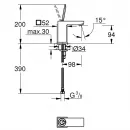 Комплект смесителей Grohe Eurocube Joy 23666000 + 23656000