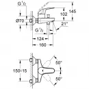 Комплект смесителей Grohe Euroeco 32743000 + 32734000
