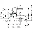 Комплект смесителей Hansgrohe Talis Classic 14140000 + 14118000