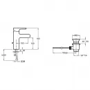 Комплект смесителей Jacob Delafon Singulier E10867-CP + E10860-CP