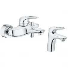 Комплект смесителей Grohe Eurostyle New 33591003 + 32468003
