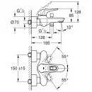 Комплект смесителей Grohe Eurostyle New 33591LS3 + 33558LS3