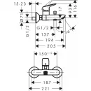 Комплект смесителей Hansgrohe Logis 71400000 + 71101000 + 26532400