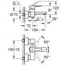 Комплект смесителей Grohe Lineare 33849001 + 23791001