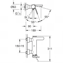 Комплект смесителей Grohe Plus 33553003 + 33163003