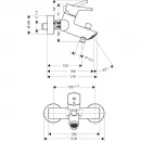 Комплект смесителей Hansgrohe Talis S 72400000 + 72021000 + 26532400