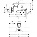 Комплект смесителей Hansgrohe Metropol 74540000 + 74507000 + 26532400