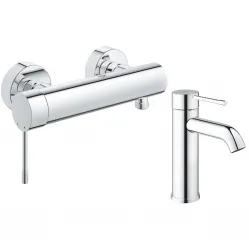 Комплект смесителей Grohe Essence New 33636001 + 23590001