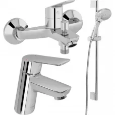 Комплект смесителей Jacob Delafon Lucien E20848-CP + E20849-CP + E32907-CP