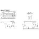Квариловая ванна 170x70 см альпийский белый Villeroy & Boch Oberon UBQ177OBE2V-01