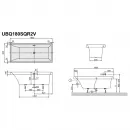 Квариловая ванна 180x80 см альпийский белый Villeroy & Boch Squaro UBQ180SQR2V-01