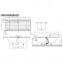 Квариловая ванна 190x90 см альпийский белый Villeroy & Boch Squaro Edge 12 UBQ190SQE2DV-01