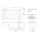 Квариловая ванна 180x80 см альпийский белый Villeroy & Boch Libra UBQ180LIB2V-01