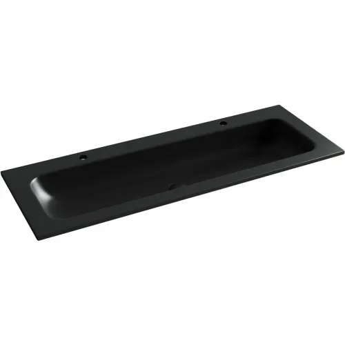 Раковина Ceramica Nova Grace CN7016MB 121x45,7 см, накладная, черный матовый