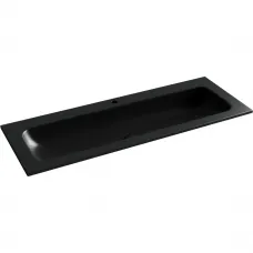 Раковина Ceramica Nova Grace CN7017MB 121x45,7 см, накладная, черный матовый