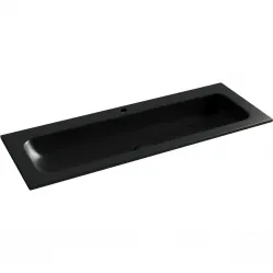 Раковина Ceramica Nova Grace CN7017MB 121x45,7 см, накладная, черный матовый