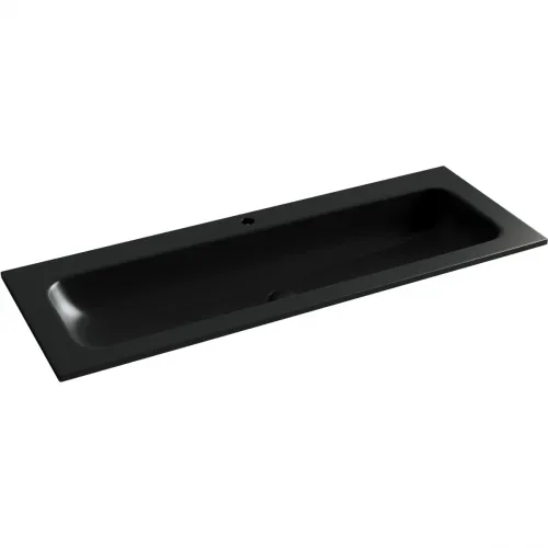 Раковина Ceramica Nova Grace CN7017MB 121x45,7 см, накладная, черный матовый
