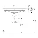 Раковина 80x48 см Geberit Renova Plan 122280000