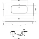 Раковина Plumberia Selection IXO XO101FSN 101x46 см, накладная, желтый глянец
