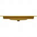Раковина Plumberia Selection IXO XO101FSN 101x46 см, накладная, желтый глянец