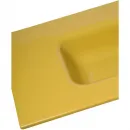 Раковина Plumberia Selection IXO XO101FSN 101x46 см, накладная, желтый глянец