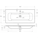 Раковина Cezares Eco CZR-8073-100 101x46 см, накладная, белый