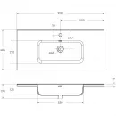 Раковина 101x46,5 см BelBagno Pietra BB1000ETL