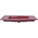 Раковина Plumberia Selection IXO XO101FMG 101x46 см, накладная, бордовый глянец