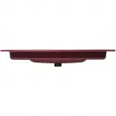 Раковина Plumberia Selection IXO XO101FMG 101x46 см, накладная, бордовый глянец
