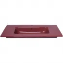 Раковина Plumberia Selection IXO XO101FMG 101x46 см, накладная, бордовый глянец