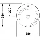 Раковина 58x58 см Duravit Starck 1 0406580000