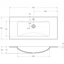 Раковина 101,2x46,5 см BelBagno Etna BB1010/465-LV-VTR-BO