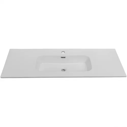 Раковина Cezares Duet CZR-8095-120 121x46 см, накладная, белый