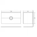 Раковина 100x50 см BelBagno Onda BB1000/500-LV-MR-OND