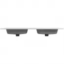 Раковина Cezares Duet CZR-8095-120-2 121x46 см, накладная, белый