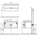 Раковина 62x52 см BelBagno Senso SENSO-620-LVB