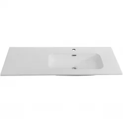 Раковина Cezares Duet CZR-8095-120-R 121x46 см R, накладная, белый