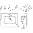 Раковина Vincea VCB-1A600W 60x48 см, накладная, белый