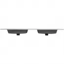 Раковина Cezares Duet CZR-8095-140-2 141x46 см, накладная, белый