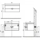 Раковина 92x52 см BelBagno Senso SENSO-920-LVB
