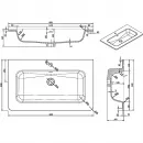 Раковина Vincea VCB-1A800W 80x48 см, накладная, белый